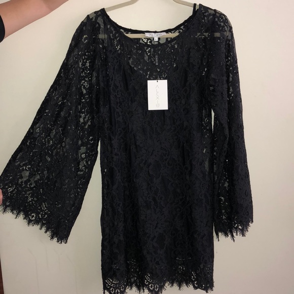 Alexis Black Lace Dress - Picture 3 of 5